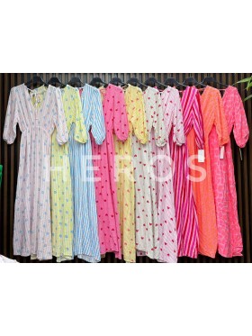 Sukienki damskie wloskie, Size uni ,paczka 6szt,mix kolor