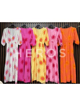 Sukienki damskie wloskie, Size uni ,paczka 6szt,mix kolor