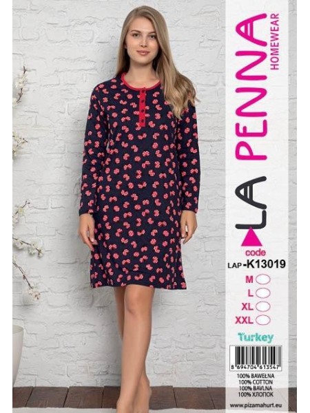 Koszule nocne damskie tureckie, Size m-2xl,paczka 12szt,jeden kolor