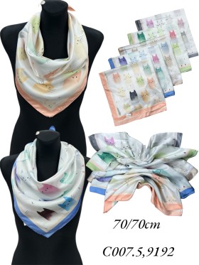 Szaliki Damskie , size standard (12szt/paczka) mix kolor,