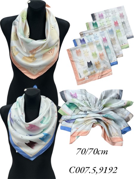 Szaliki Damskie , size standard (12szt/paczka) mix kolor,