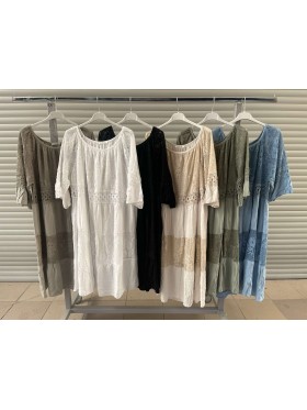 Sukienki damskie wloskie, Size uni ,paczka 6szt,mix kolor