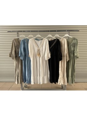 Sukienki damskie wloskie, Size uni ,paczka 6szt,mix kolor