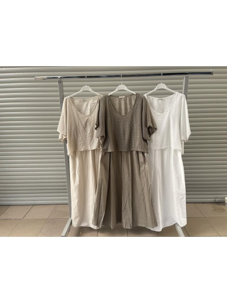 Sukienki damskie wloskie, Size uni ,paczka 6szt,mix kolor