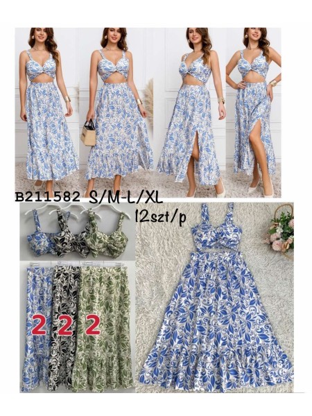 Komplety damskie ,size s-xl, paczka 12szt,mix kolor