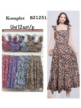 Komplety damskie ,size uni, paczka 12szt,mix kolor