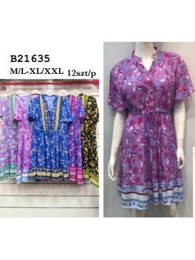 Sukienki damskie ,size m-2xl, paczka 12szt,mix kolor