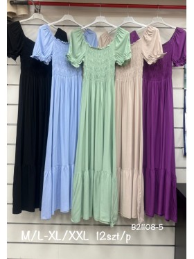 Sukienki damskie ,size m-2xl, paczka 12szt,mix kolor