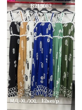 Sukienki damskie ,size l-2xl, paczka 12szt,mix kolor