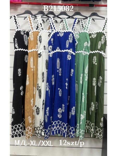 Sukienki damskie ,size l-2xl, paczka 12szt,mix kolor