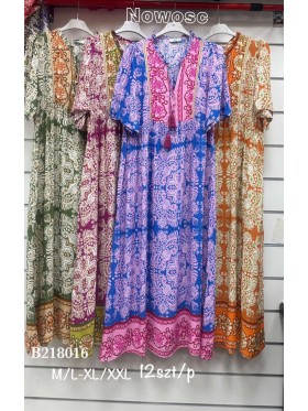 Sukienki damskie ,size m-2xl, paczka 12szt,mix kolor