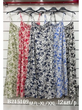 Sukienki damskie ,size l-2xl, paczka 12szt,mix kolor