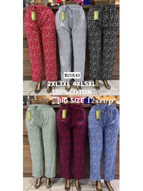 Spodnie damskie ,size 2-5xl, paczka 12szt,mix kolor