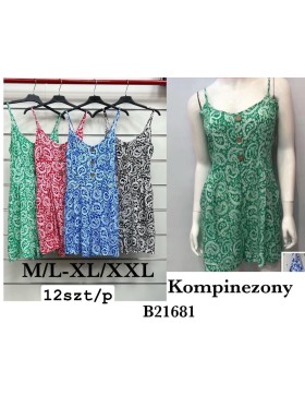 Kombinezony damskie ,size m-2xl, paczka 12szt,mix kolor