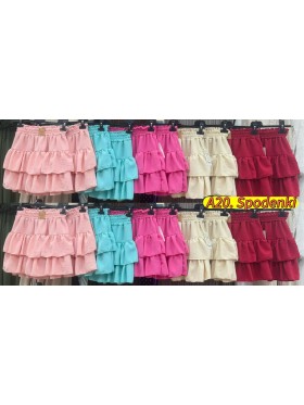 Spodenki damskie wloskie, Size uni ,paczka 6szt,mix kolor