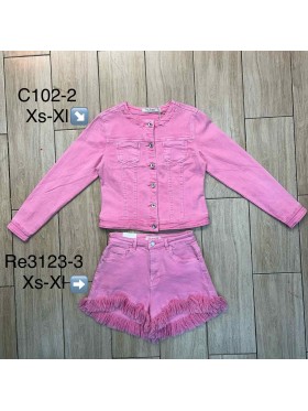 Kurtki jeansowe damskie ,size XS-XL, paczka 10szt,