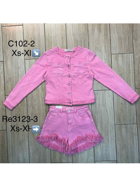 Spodenki jeansowe damskie ,size XS-XL, paczka 12szt,