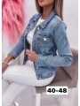 Kurtki Jeansowe damskie ,size 40-48, paczka 10szt,