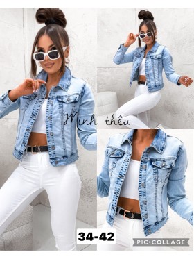 Kurtki Jeansowe damskie ,size 34-42, paczka 10szt,