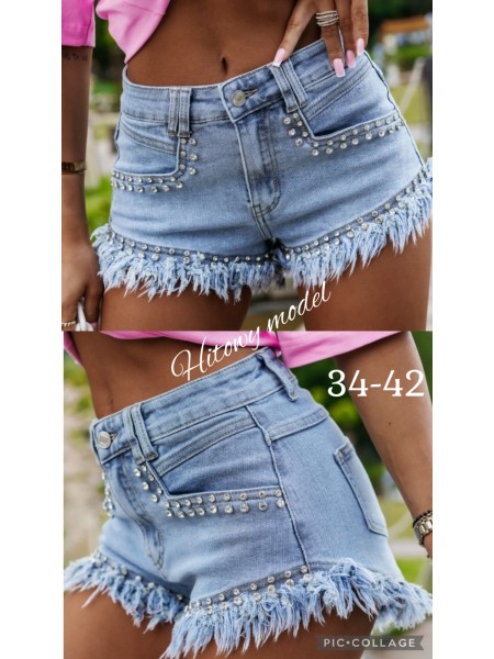 Spodenki jeansowe damskie ,size 34-42, paczka 10szt,