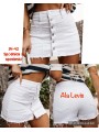 Spódnica krótka jeansowa damska ,size 34-42, paczka 12szt,