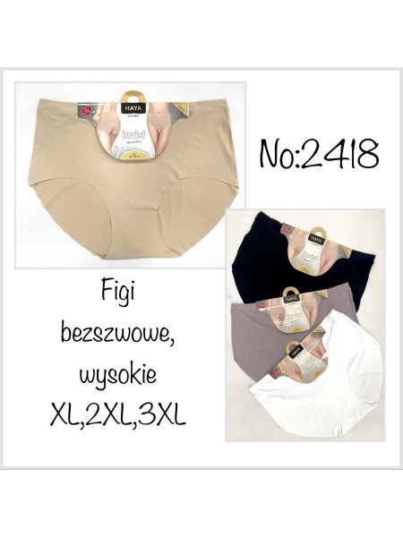 Majtki damskie, size xl-3xl paczka 24szt ,mix kolor