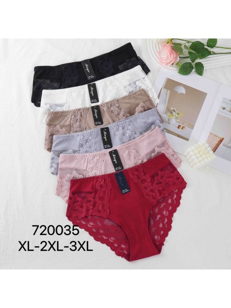 Majtki damskie, size xl-3xl paczka 24szt ,mix kolor
