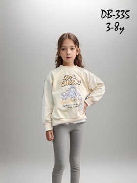 Bluza dzieciece rozm 3-8 lat, paczka 5szt,1 kolor