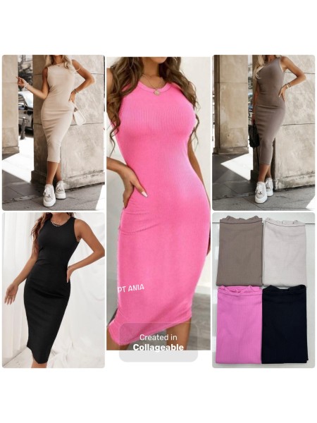 Sukienki damskie polskie,size uni ,paczka 6szt, mix kolor