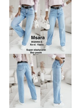 Jeansy damskie M'sara,size XS-xl, paczka 10szt,