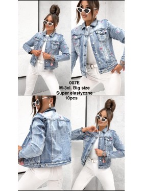 Kurtki Jeansowe damskie ,size M-3XL, paczka 10szt,