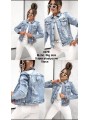 Kurtki Jeansowe damskie ,size M-3XL, paczka 10szt,