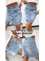 Spódnica krótka jeansowa damska ,size XS-XL, paczka 10szt,