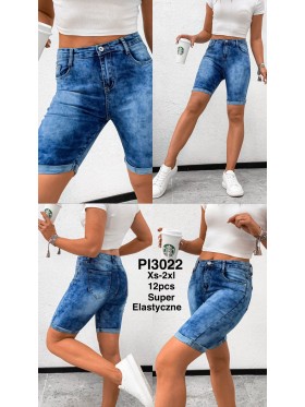 Spodenki Jeansowe damskie  ,size XS-XL, paczka 12szt,
