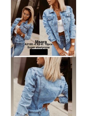 Kurtki Jeansowe damskie  M'sara,size XS-XL, paczka 10szt,