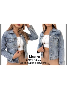 Kurtki Jeansowe damskie  M'sara,size XS-XL, paczka 10szt,