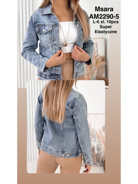 Kurtki Jeansowe damskie  M'sara,size L-XL, paczka 10szt,