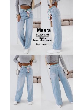 Jeansy damskie M'sara , size Xs-Xl paczka 12szt,