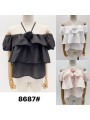 Bluzki damskie wloskie, Size uni ,paczka 6szt,mix kolor