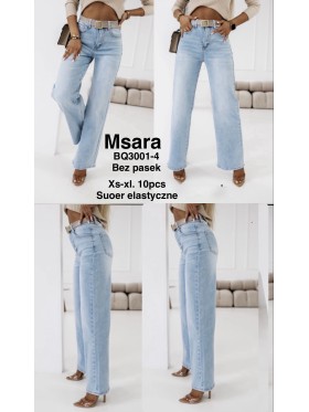 Jeansy damskie M'sara , size Xs-Xl paczka 10szt,
