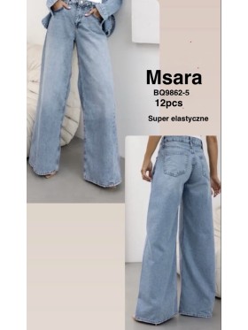 Jeansy damskie M'sara , size Xs-Xl paczka 12szt,