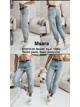 Jeansy damskie M'sara , size Xs-Xl paczka 12szt,