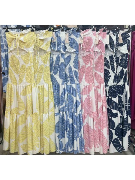 Sukienki damskie wloskie, Size uni ,paczka 6szt,mix kolor