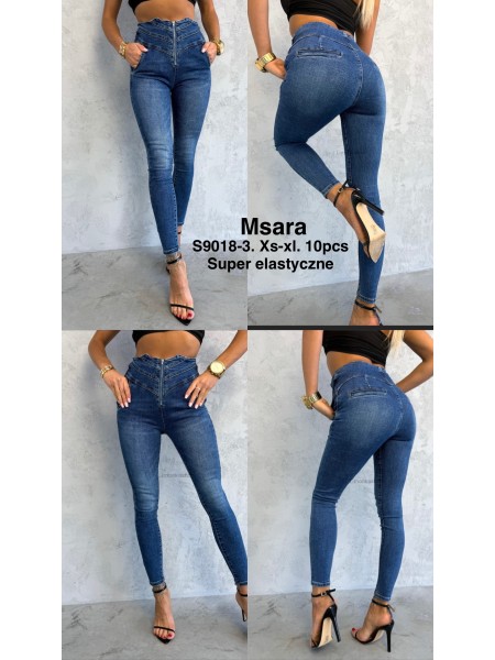 Jeansy damskie M'sara , size Xs-Xl paczka 10szt,