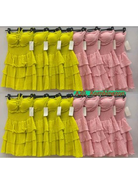 Sukienki damskie wloskie, Size uni ,paczka 6szt,mix kolor