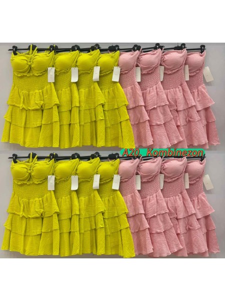 Sukienki damskie wloskie, Size uni ,paczka 6szt,mix kolor