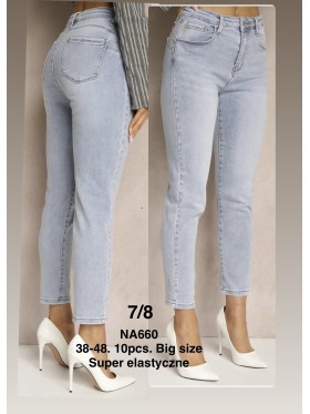 Jeansy damskie  , size 38-48 paczka 10szt,
