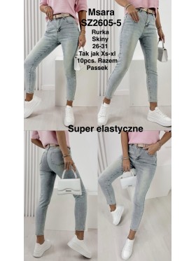 Jeansy damskie M'sara , size Xs-Xl paczka 10szt,