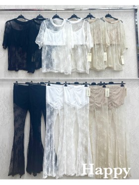 Komplety damskie Włoski , size uni, paczka 6szt, mix kolor