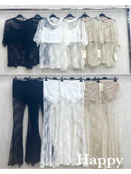 Komplety damskie Włoski , size uni, paczka 6szt, mix kolor